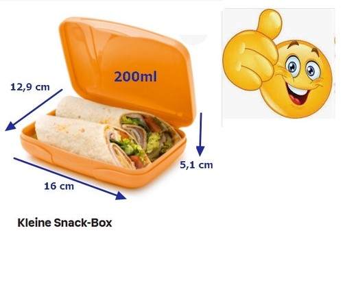 Tupperware snackbox orange - snackbox,