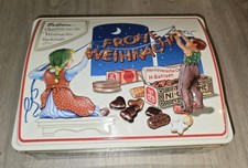 Alte BAHLSEN TET Dose Blechdose Keksdose Frohe Weihnachten 24 x 18 x 9 VINTAGE