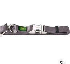 Hunter Hundehalsband Vario Basic Alu Strong Grau Gr. L , Wenig Genutzt