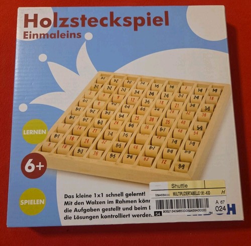 Holzsteckspiel einmaleins aus - einmaleins,
