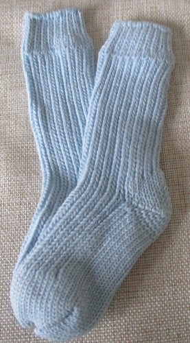 ältere hellblaue puppensocken - Ältere,