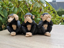 Weise Affen Tisch Deko 3er Set