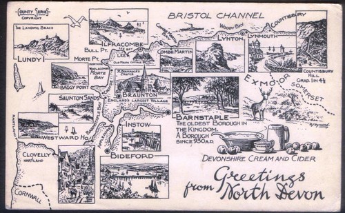 Bildkarte von north devon - von,