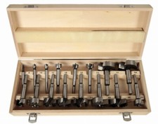 Forstnerbohrer Set 16-tlg  Astlochbohrer Oberfräser Holzbohrer Holzkiste 6-54mm