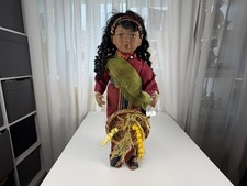 Künstlerpuppe Porzellan Puppe 62 cm. Top Zustand  