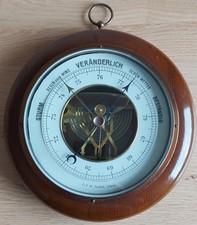 Barometer G. F. W. Leipzig, VINTAGE um 1900, 21,5 cm, voll funktionsfähig