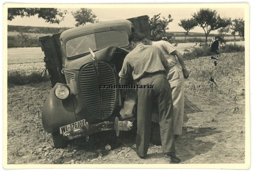 Orig foto unfall ford lkw - foto,