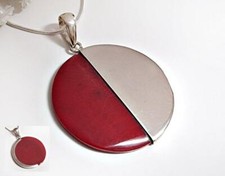 Koralle Anhänger Silber 925