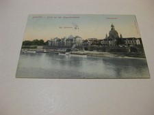 alte AK, 1906, Dresden, Dampferanlegestelle mit Dampfer Austria, der andere ist