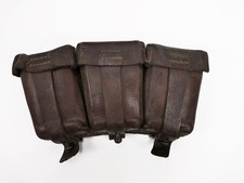 #H Karabiner K98 3er Patronentasche BRAUN ORIGINAL Luftwaffe / Tropen / Afrikako