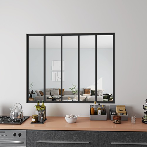 Schwarz aluminium 153x108cm - aluminium,