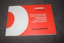 Betriebsanleitung Bedienungsanleitung DERBI Scooter Atlantis 2004 erstklassig
