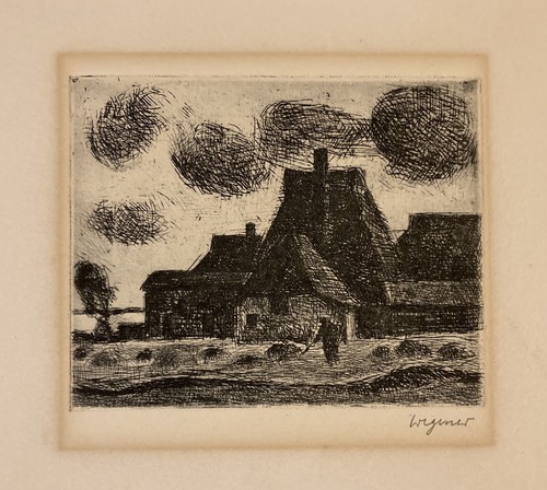 Radierung wolfgang wegener - wolfgang,