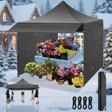 Faltpavillon 3x3m mit Markisen