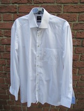 Olymp Luxor, Herrenhemd, Gr. 40, weiß, modern fit, Langarm