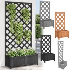 Spalier mit Blumenkasten