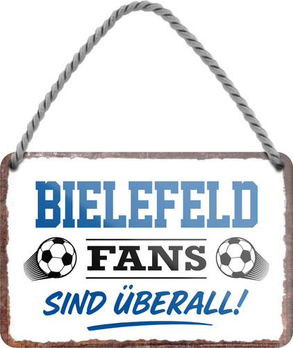 Blechschild bielefeld fans - blechschild, ''bielefeld