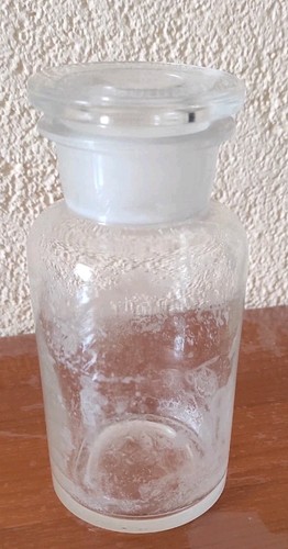 Antike sehr große glasflasche - sehr,