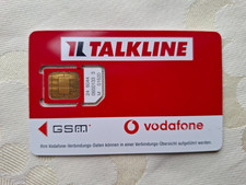 Eine Talkline vodafone Simkarte.