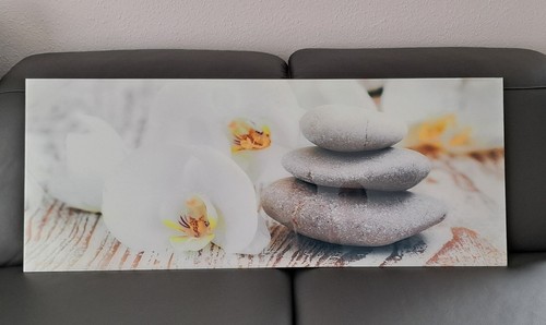 Glasbild wandbild orchidee - glasbild,