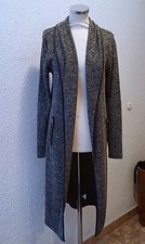 Blind Date langer Strickmantel grau/melange/schwarz 36 (34) Cardigan Strickjacke