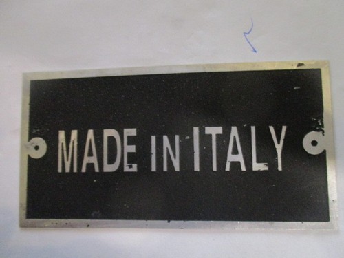 Typenschild made italy - typenschild, in