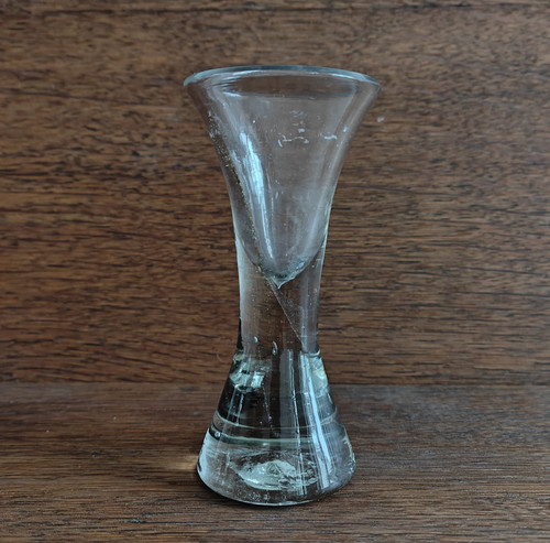Antikes schnapsglas kutscher - schnapsglas,