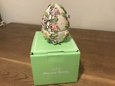 Goebel Fitz & Floyd Fröhliche Stiefmütterchen Eierform Box (klein) Ostergeschenk