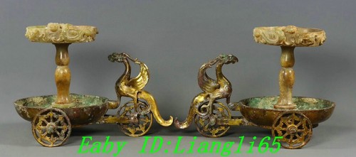 Han bronze ware gold inlay - ware,