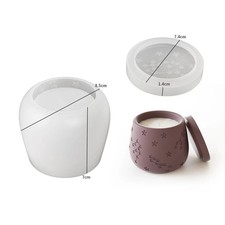 Zement Kerzenhalter Glas