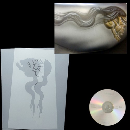 Airbrush schablone step - step, by