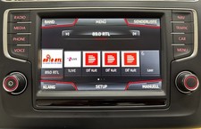 VW POLO (6R) ORIGINALE BEDIENEINHEIT RADIO DISPLAY MIT BLENDE 6C0919603A