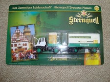 Biertruck  -  grüner UMOG-Truck Sternquell mit Hänger, OVP