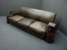 Seltene Art-Deco Leder Couch Sofa aus Südafrika 30er DESIGN Interior Home