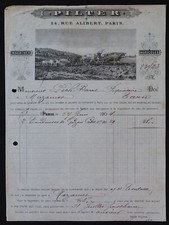 Billhead Rechnung PARIS 1904