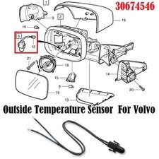 Außen Temperatur Sensor für Volvo V50 V60 V70 XC60 XC70 S60 30674546 DEU