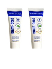 2x Emmi®-dent Ultraschall Zahncreme Nature - 2x 75ml Zahnpasta fluoridfrei