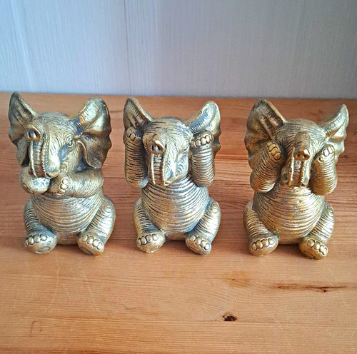 3er set deko - set, elefanten