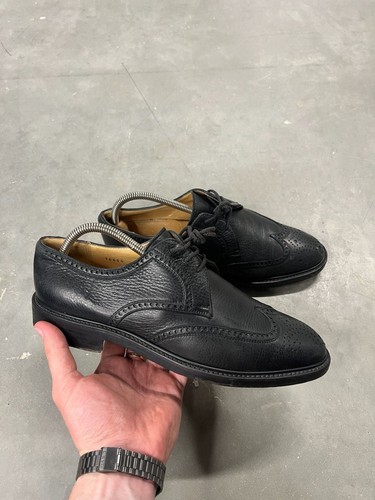 Gravati black leather wingtip - black,