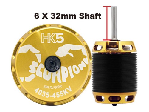 Scorpion hk5 4035 455kv - hk5-4035-455kv, motor