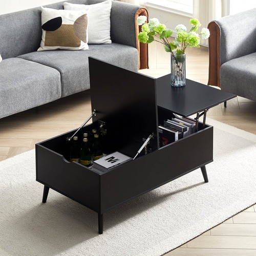 Schwarzer couchtisch lift - schwarzer, up