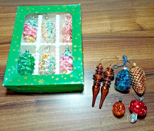 14x christbaumschmuck glas - 14x,