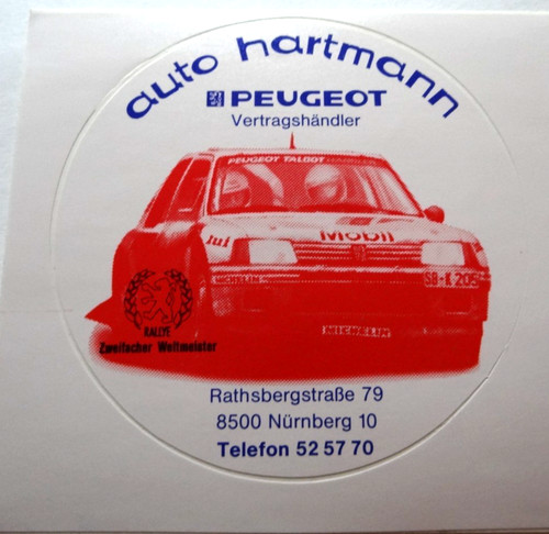 Werbe aufkleber auto - werbe-aufkleber, hartmann