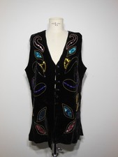 MISS JOY Damen Weste Samt