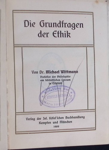 Die grundfragen der - die, ethik
