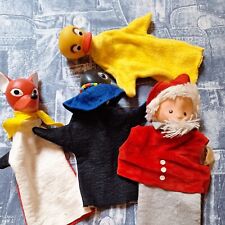 Handpuppen DDR Fuchs, Elster, Sandmännchen, Schnatterinchen