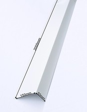 Alu-Blech 150x50 mm L-Winkel Winkelblech Kantenschutz Ecke Alu Reinweiß RAL 9010