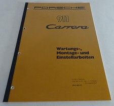 Werkstatthandbuch Porsche 911 Carrera 3,2 Wartungsarbeiten Stand 07/1983