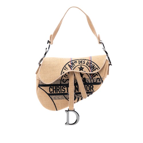 Dior mini embroidered jute - embroidered,