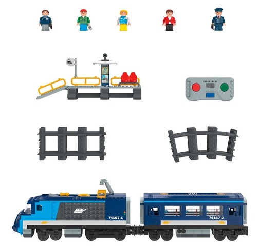 Passagierzug klemmbausteinen - passagierzug,